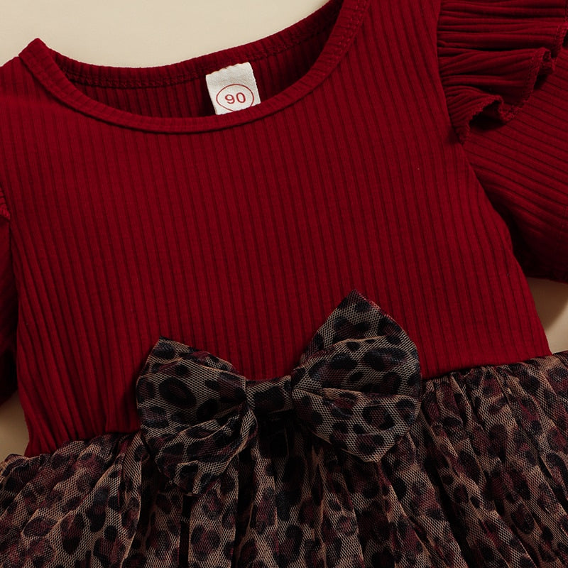 Toddler Girl Summer Dresses with Ruffles and Floral Striped Print