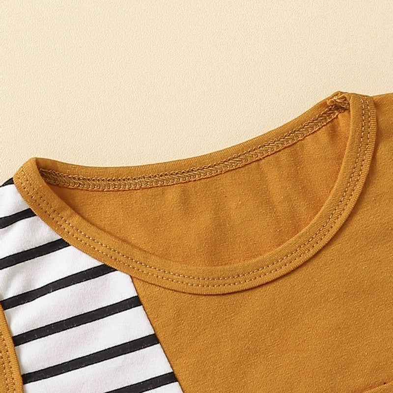 Stylish Summer Outfit for Newborn Baby Boys - Sleeveless Striped Tank Top Shorts Set