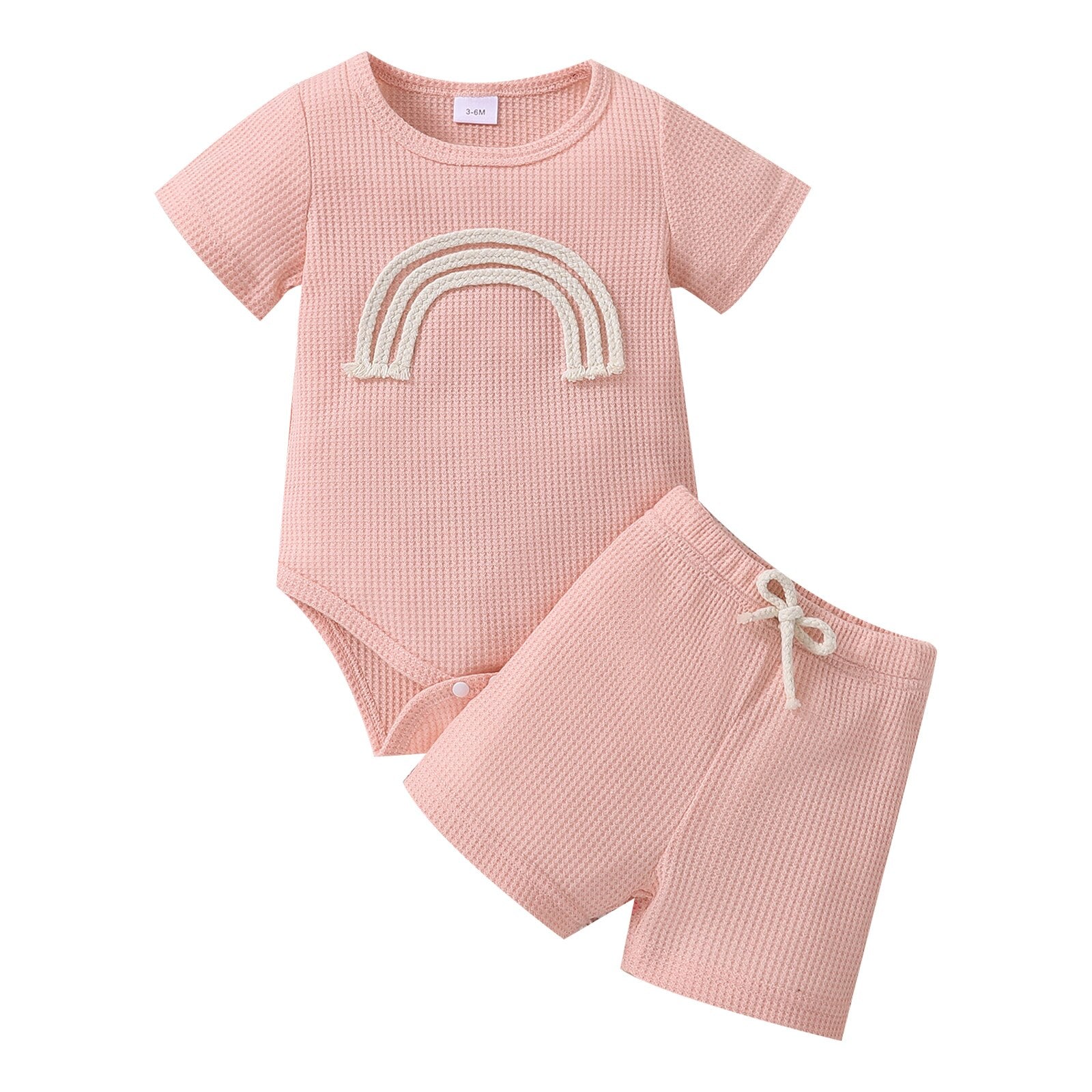 Dress up your little one in style with this Rainbow Romper Outfit for Summer!
