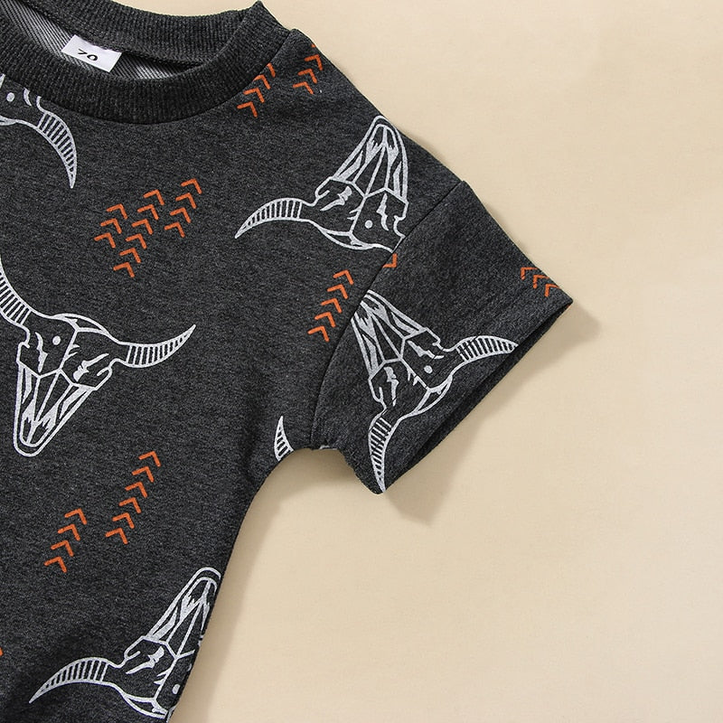 Cute Cow Printed Baby Rompers for Boys and Girls