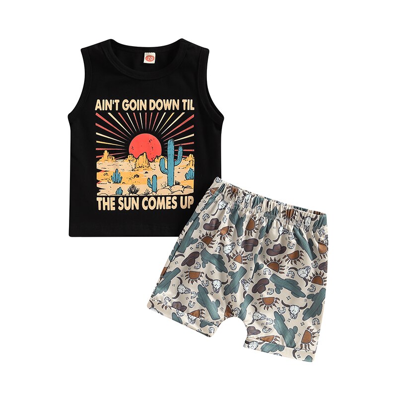 Trendy Summer Clothing Sets for Newborn Baby Boys