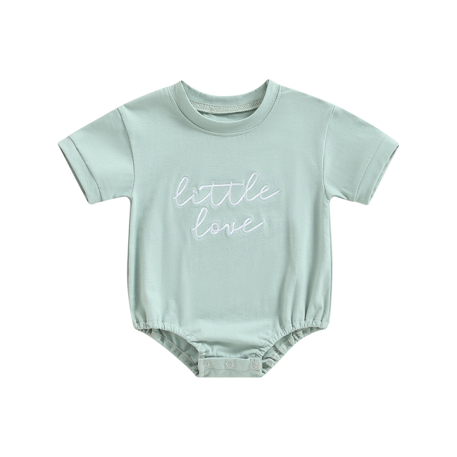 Adorable Baby Romper with Embroidered Letters