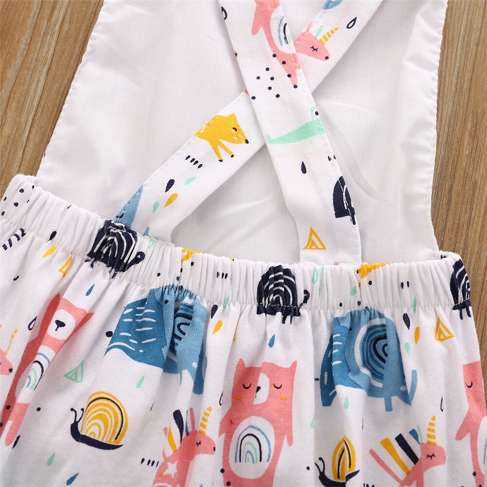 Summer Cartoon Overalls for Kids: Cute Sleeveless Rompers for Boys and Girls