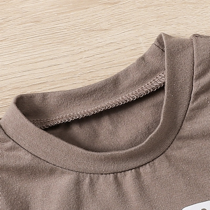 Baby Boys' 2-Piece Summer Short Set with Printed T-Shirt and Shorts