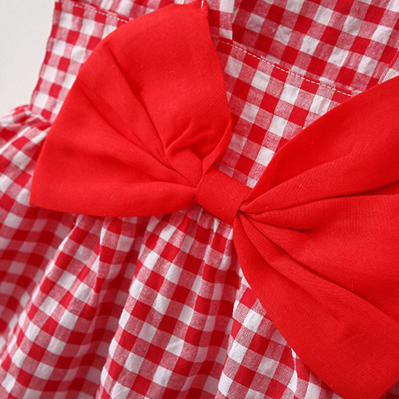 Sweet Plaid Summer Dresses for Baby Girls
