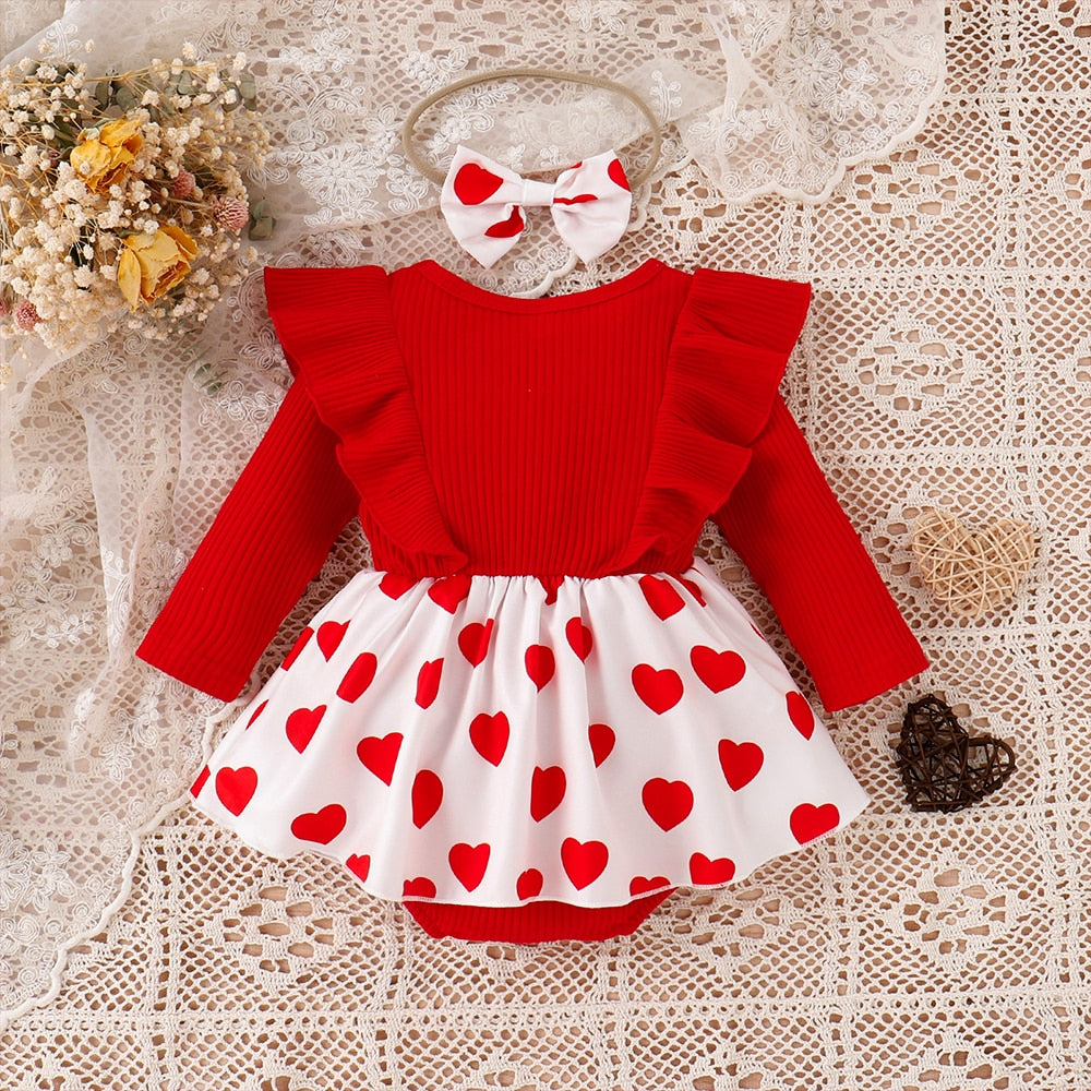 Stylish and Comfy Romper Dress Set for Baby Girls - Perfect for Spring and Beyond