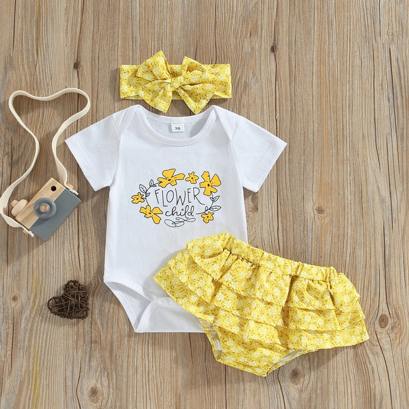 Lovely Summer Toddler Newborn Baby Girls Sets