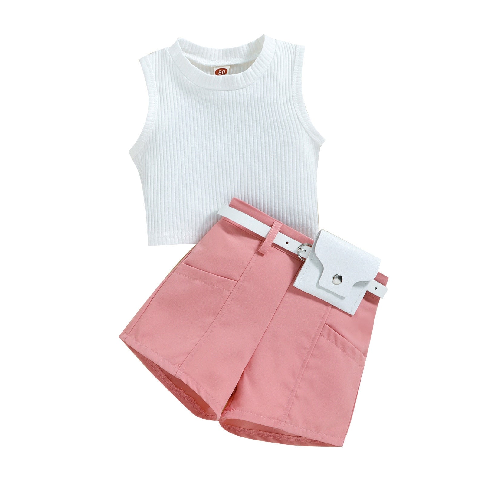 Stylish and Comfy 3-Piece Summer Outfit Set for Infant Baby Girls