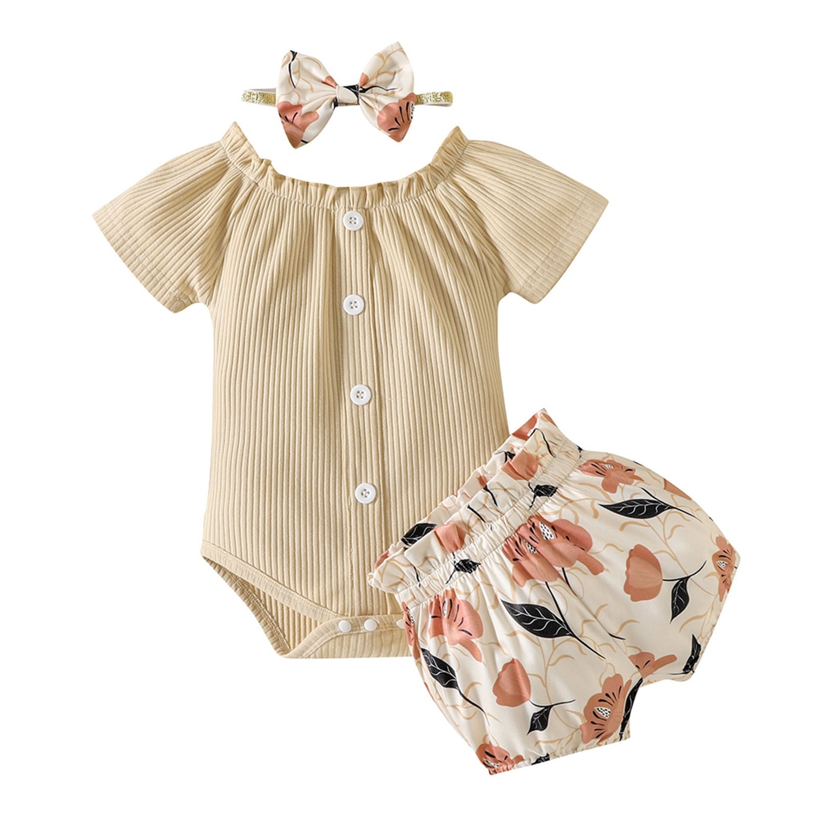 Cute and Comfortable Newborn Infant Girls Clothes Sets for Summer