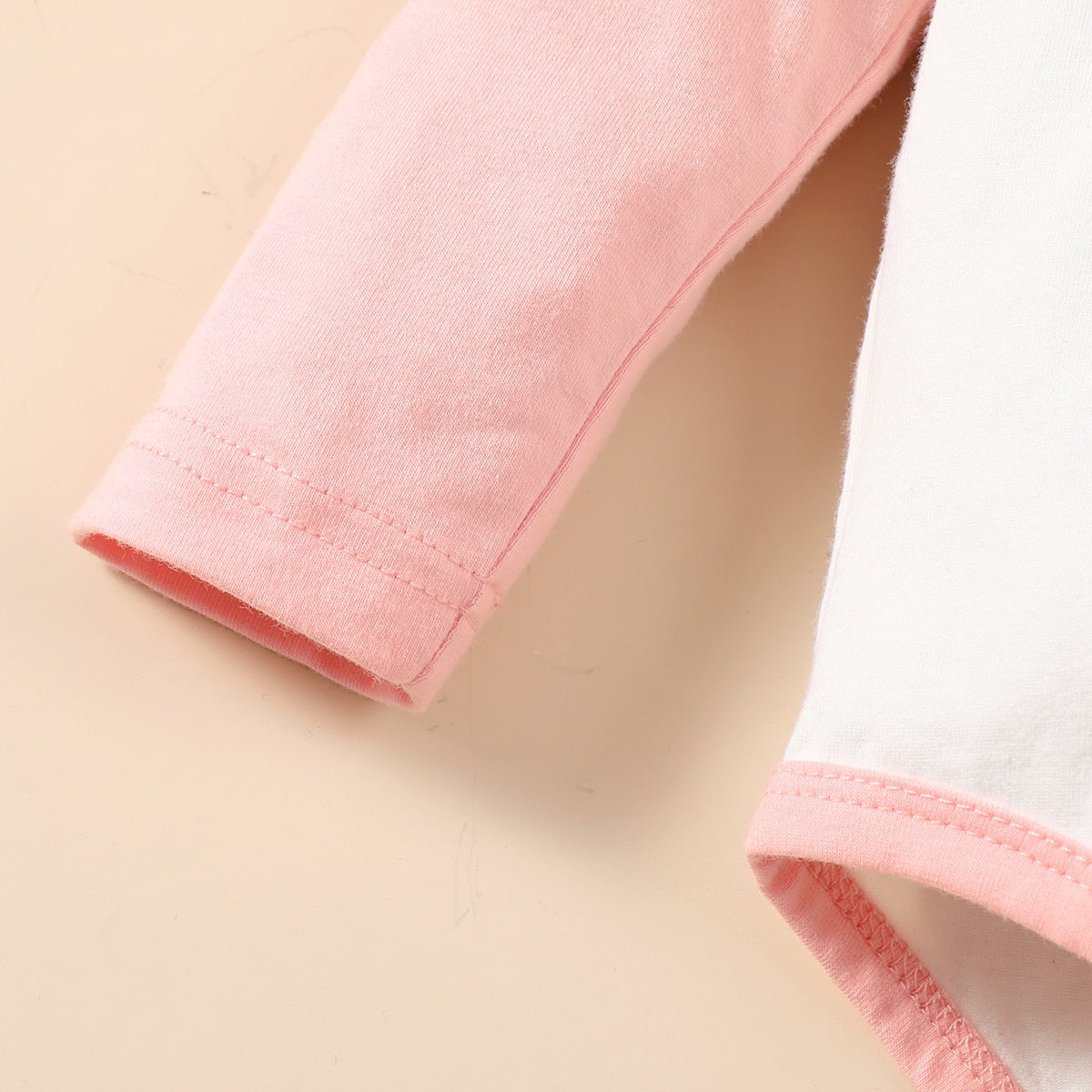 Toddler Baby Girls Clothes Set Splicing Romper+Cartoon Print Pants Outfits