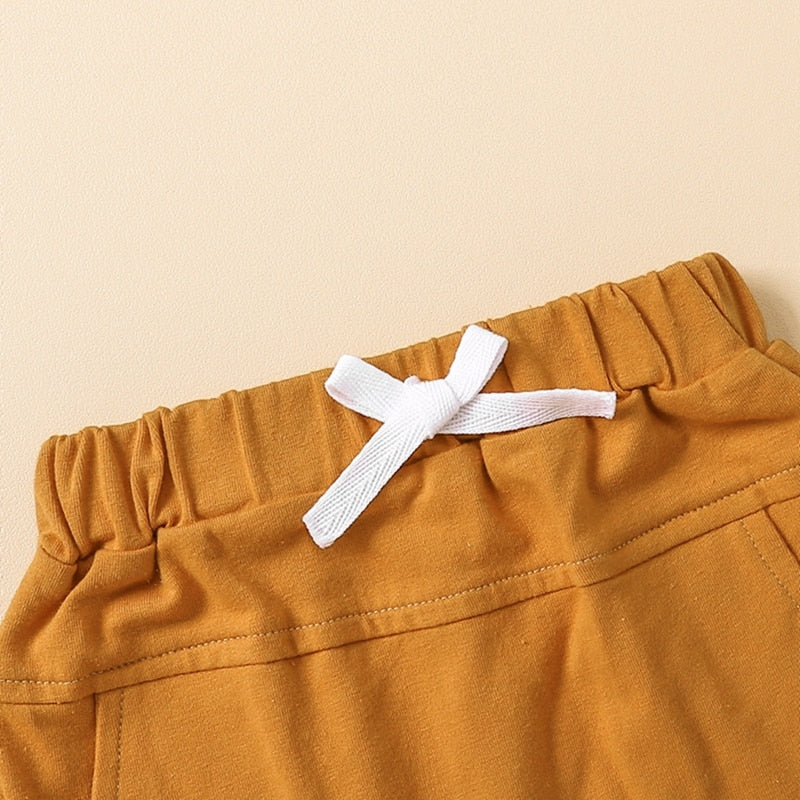 Stylish Summer Outfit for Newborn Baby Boys - Sleeveless Striped Tank Top Shorts Set