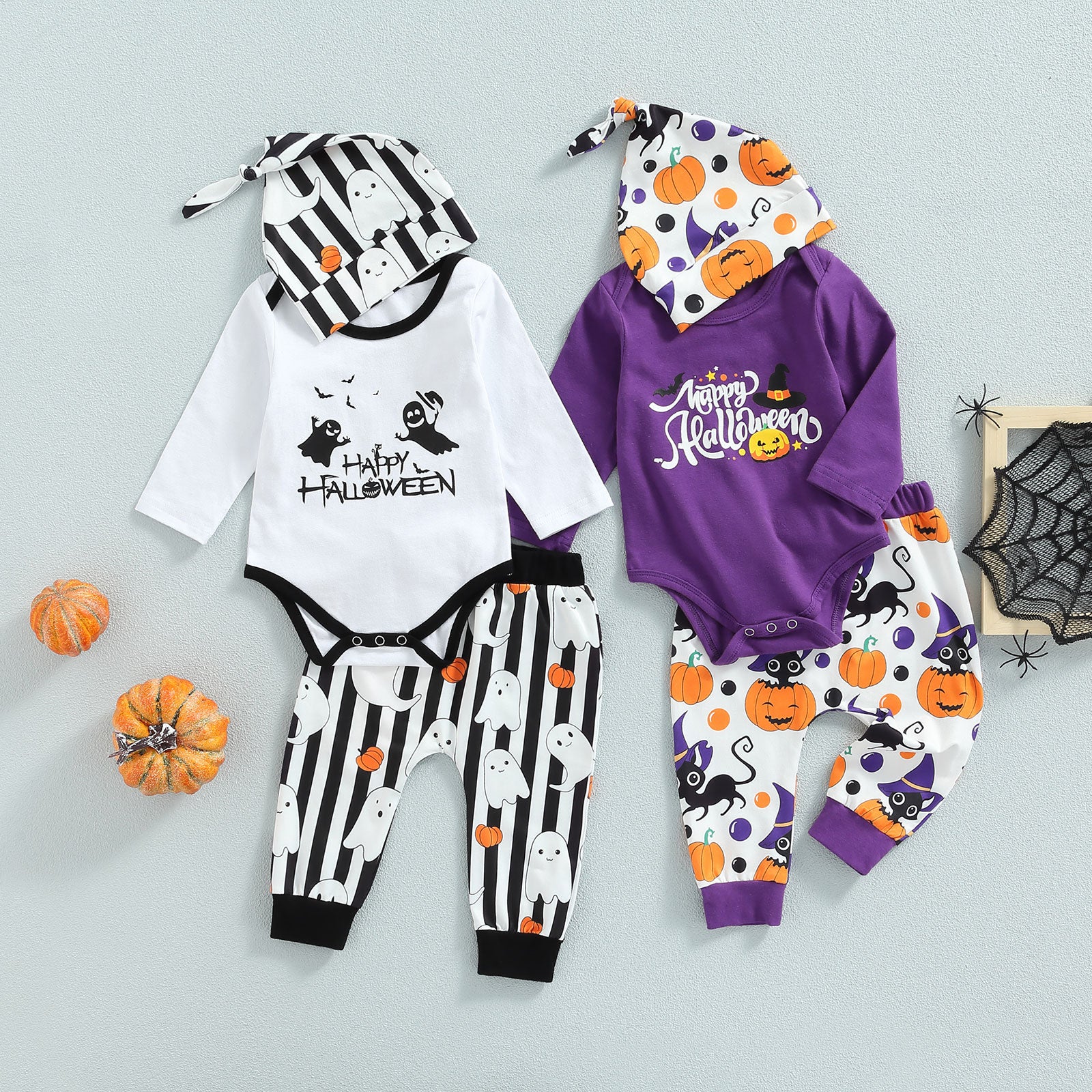 Spooky Cute: Halloween Baby Clothes Set for Girls and Boys
