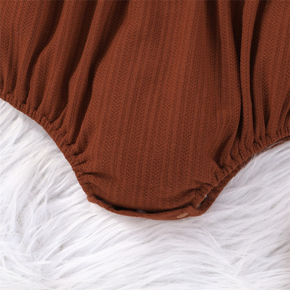 Lovely Ruffles and Tassels: Newborn Baby Girls Rompers for Autumn