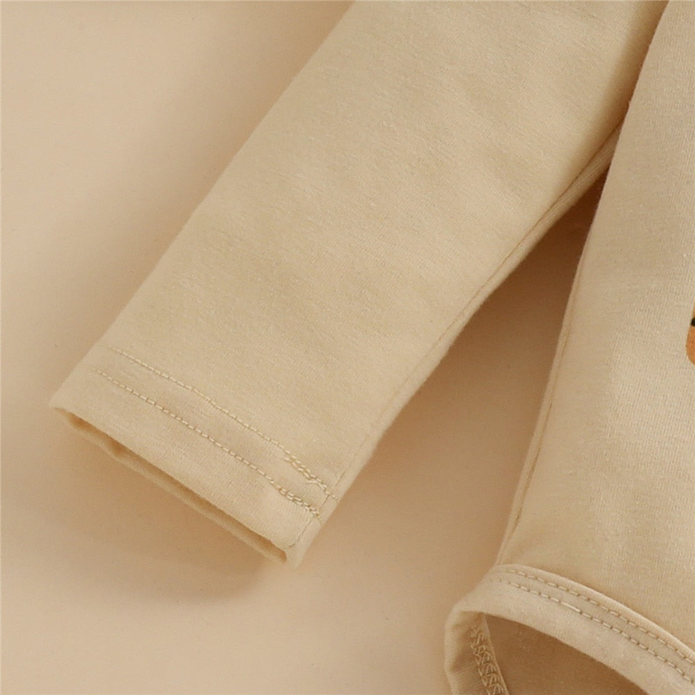 Cute Newborn Girls Clothing Set - Rainbow Print Toddler Baby Clothes