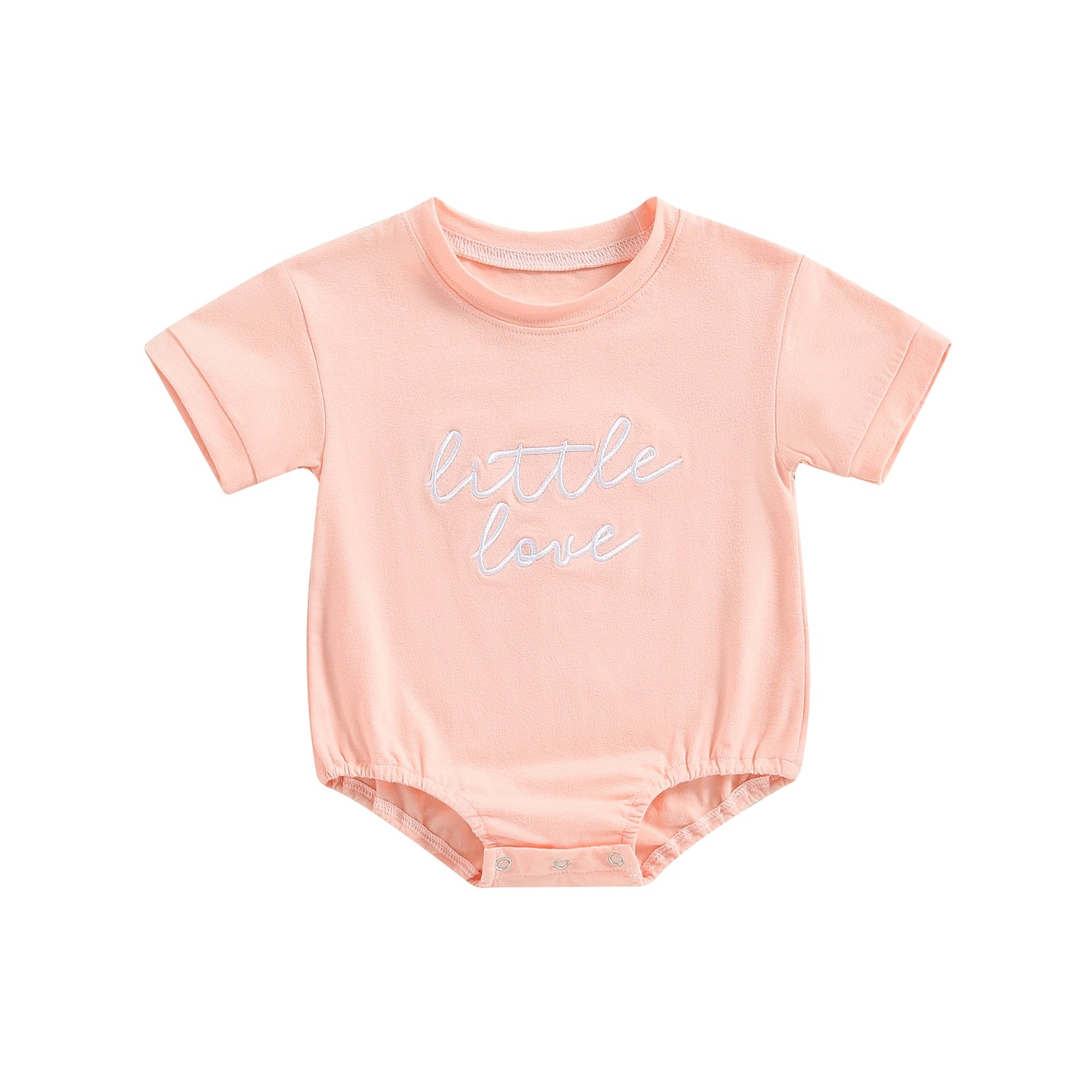 Adorable Baby Romper with Embroidered Letters