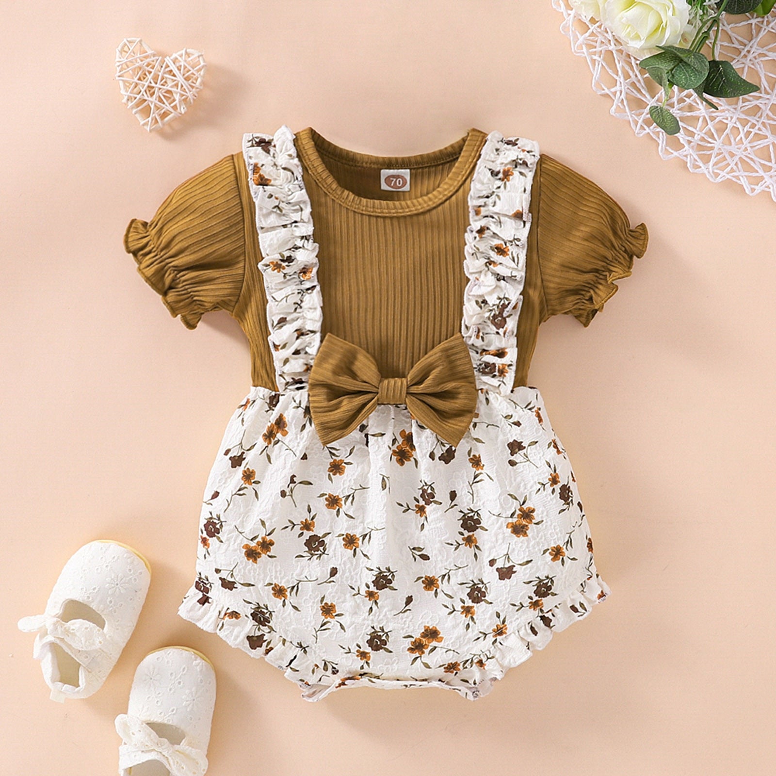 Stylish and Comfortable Infant Baby Girls Bodysuits for Summer