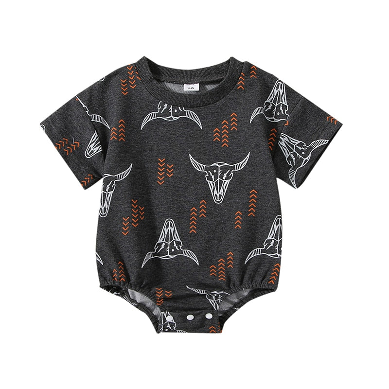 Cute Cow Printed Baby Rompers for Boys and Girls
