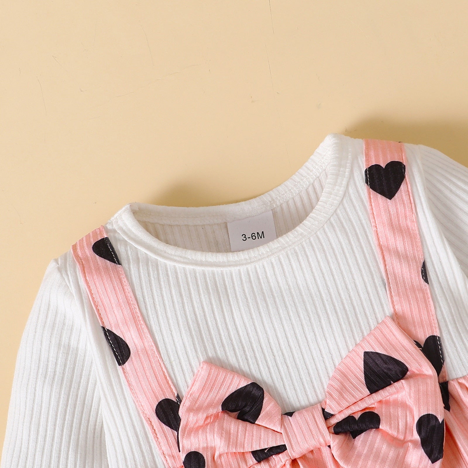 Adorable Valentine’s Day Clothes Sets for Baby Girls - Heart Print Dress and Solid Pants Outfits