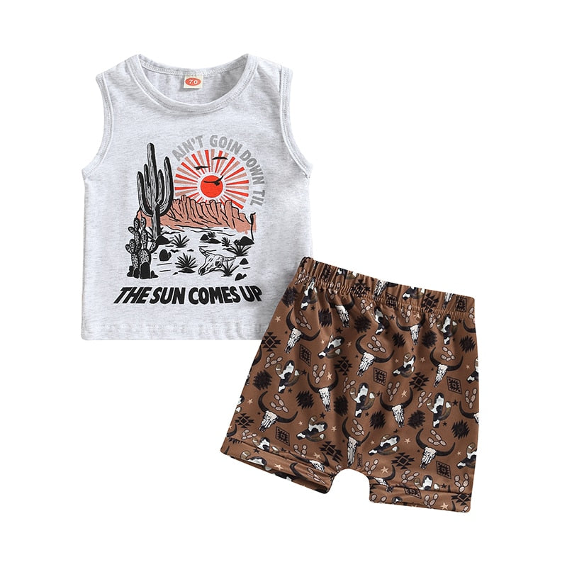 Trendy Summer Clothing Sets for Newborn Baby Boys