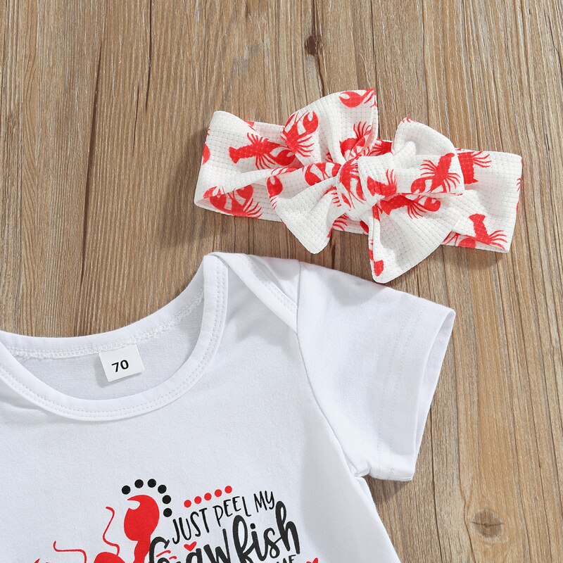 Summer Cartoon Print Baby Clothes Sets