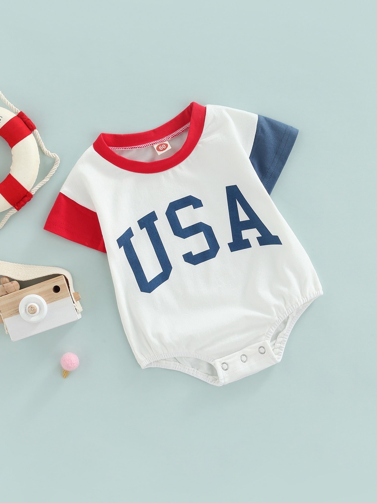 Celebrate Independence Day with this Newborn Baby Romper