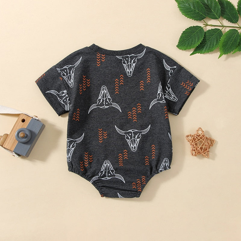 Cute Cow Printed Baby Rompers for Boys and Girls