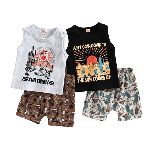 Trendy Summer Clothing Sets for Newborn Baby Boys
