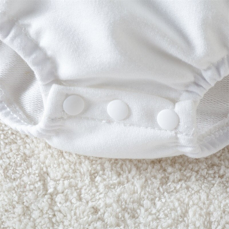 Adorable Cartoon Letter Print Rompers for Newborn Baby Boys and Girls