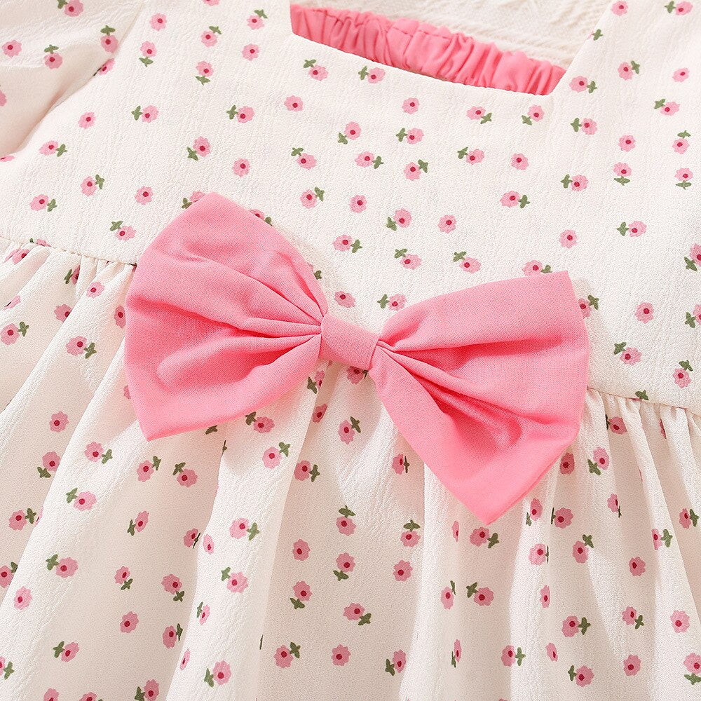 Summer Children Clothes Blue Bow Sling Dresses For Baby Girl Party Princess Thin Toddler Kids Costume 0 To 3 Years Old