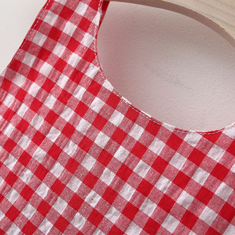 Sweet Plaid Summer Dresses for Baby Girls