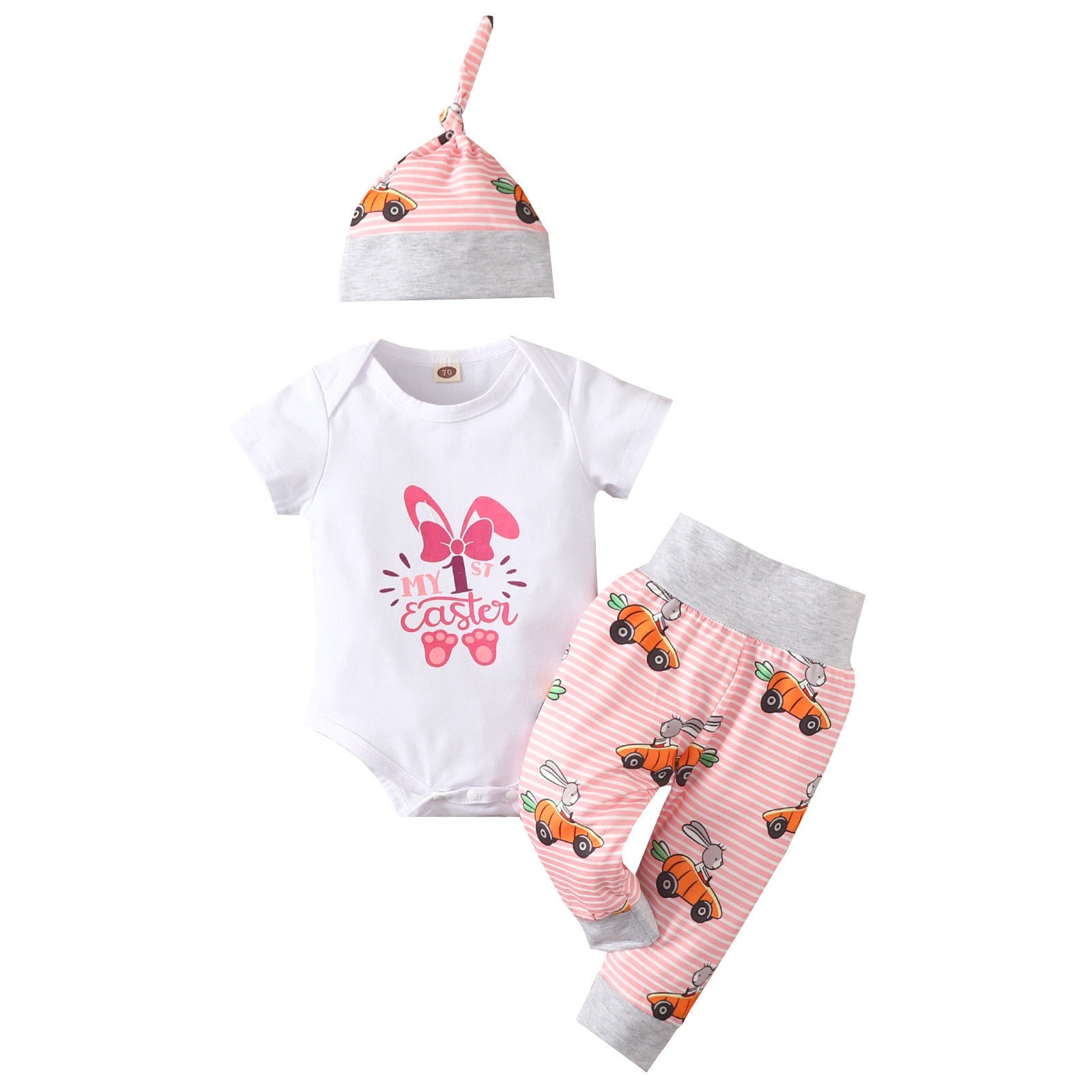 Get Your Little Bunny Ready for Easter with this Adorable Infant Baby Clothes Set!