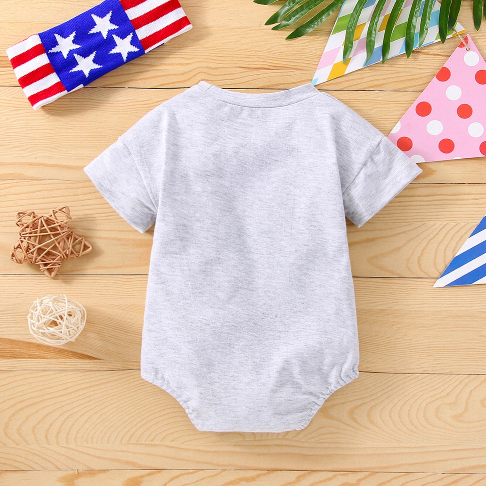 Cute Toddler Girls' Short Sleeve Letter Print Romper for Summer