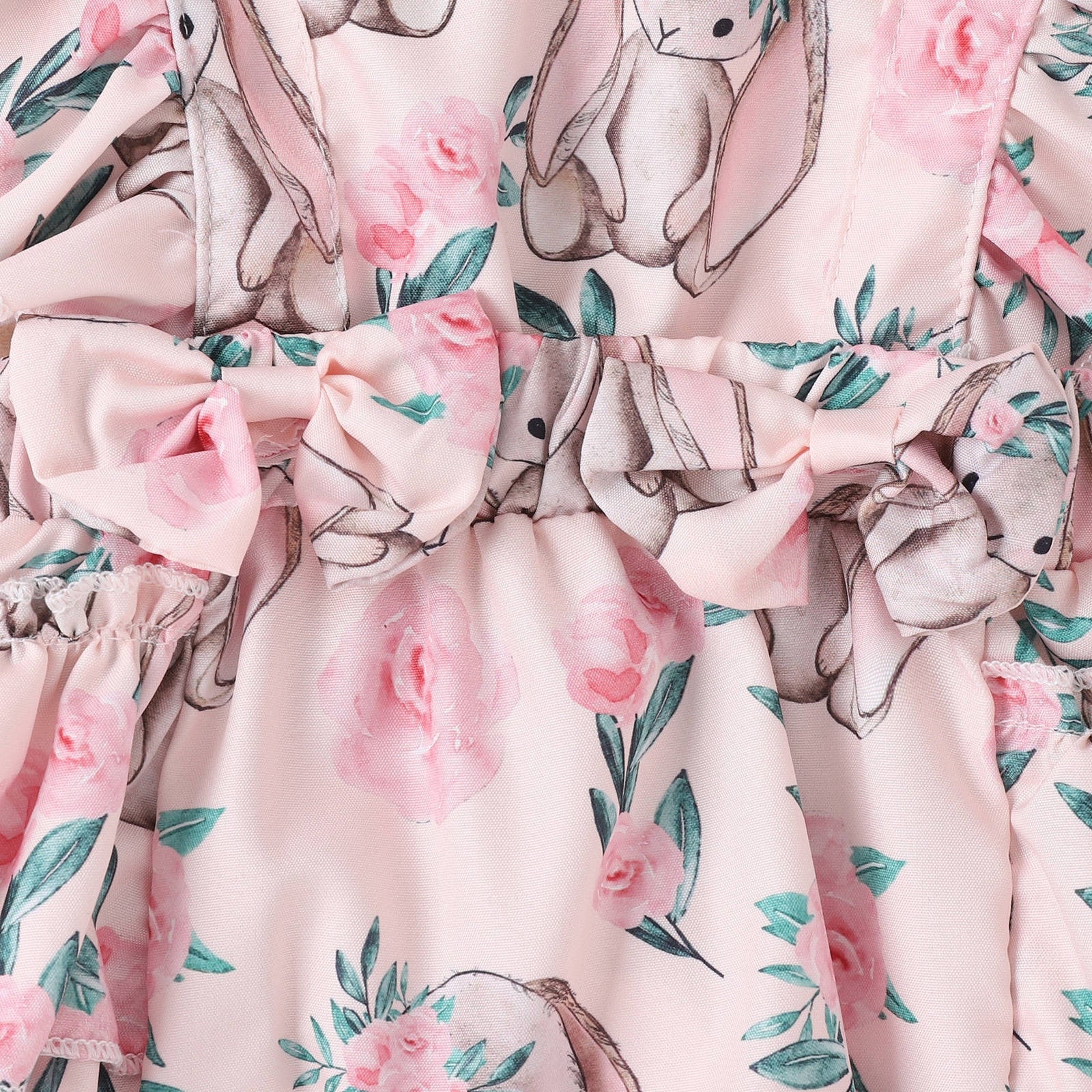 Adorable Newborn Baby Girls Easter Outfits - Ruffle Fly Sleeve Rabbit Romper Jumpsuits