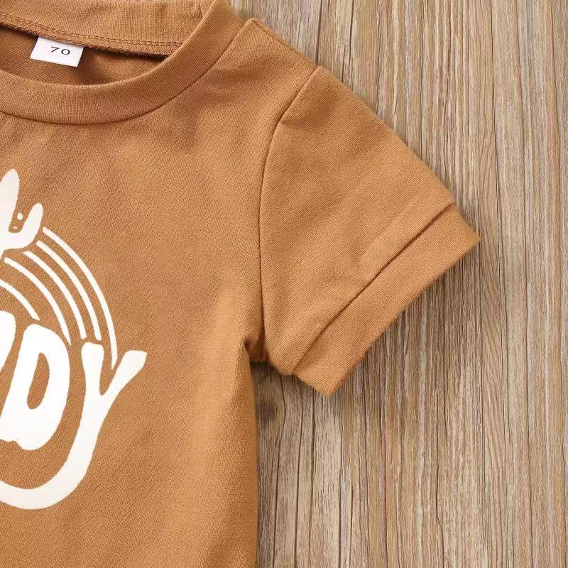 Adorable Cactus Print Summer Outfit for Baby Boys