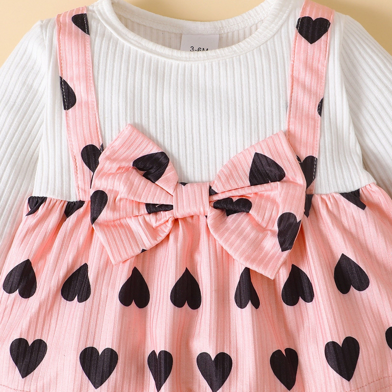 Adorable Valentine’s Day Clothes Sets for Baby Girls - Heart Print Dress and Solid Pants Outfits