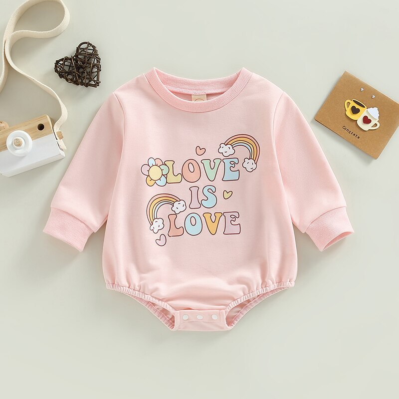 Lovely Autumn Newborn Baby Girls Cartoon Print Rompers