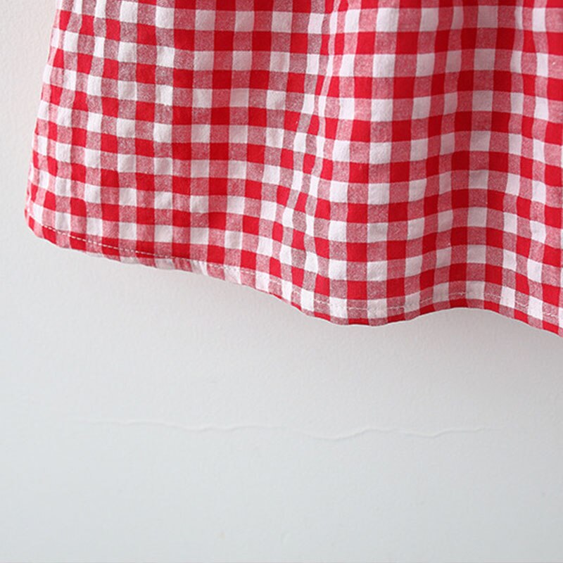 Sweet Plaid Summer Dresses for Baby Girls