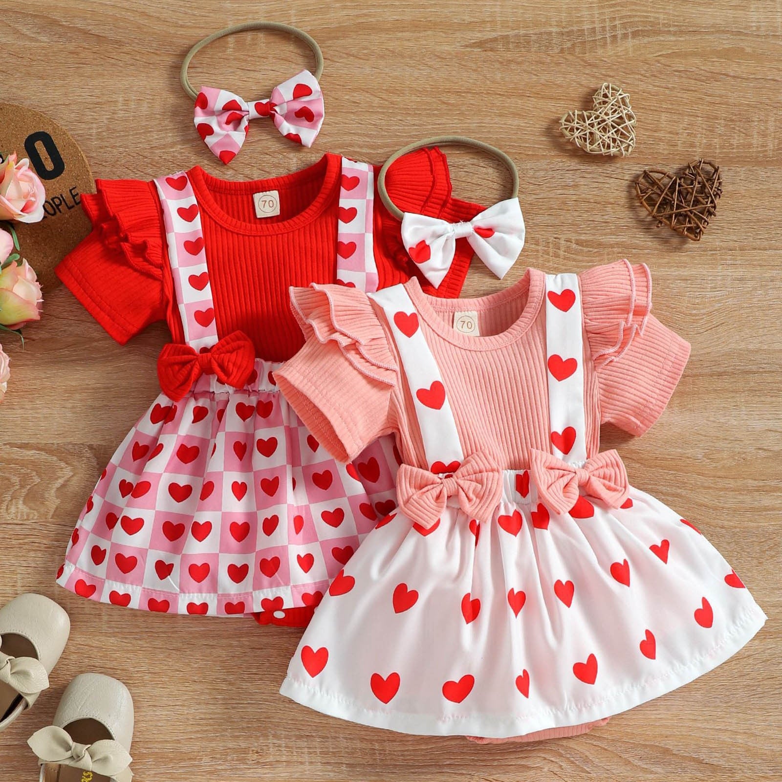 Adorable Infant Baby Bodysuits for Valentine's Day