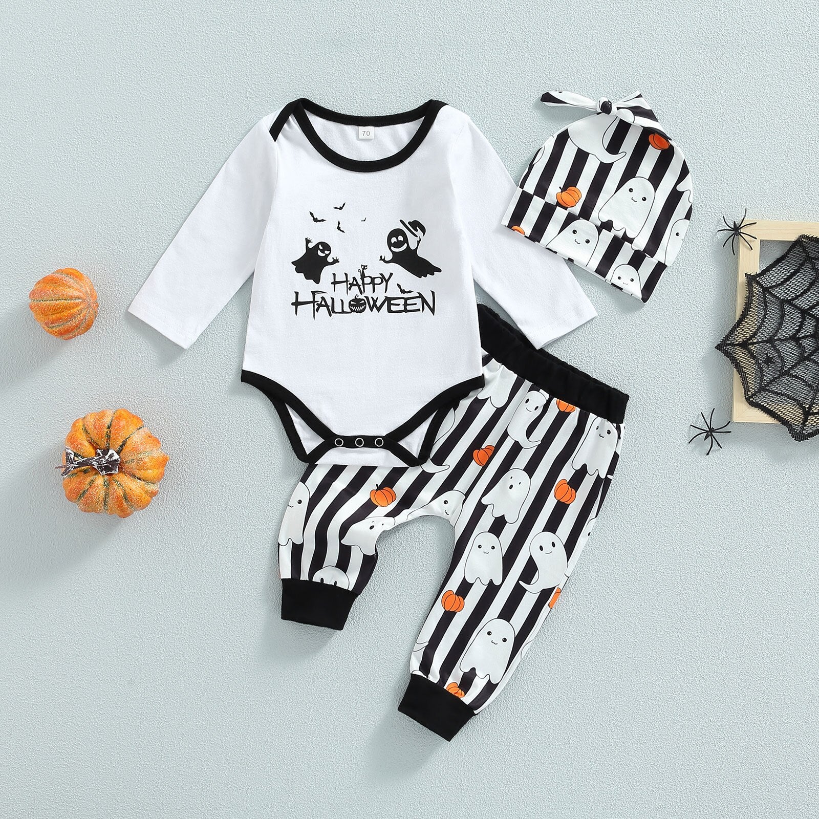 Spooky Cute: Halloween Baby Clothes Set for Girls and Boys