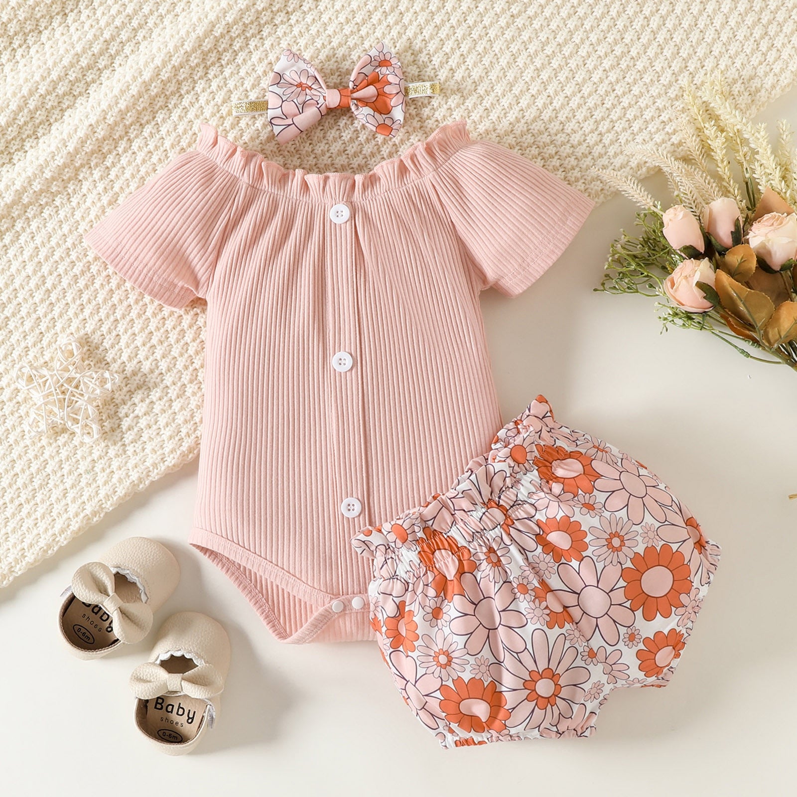 Cute and Comfortable Newborn Infant Girls Clothes Sets for Summer