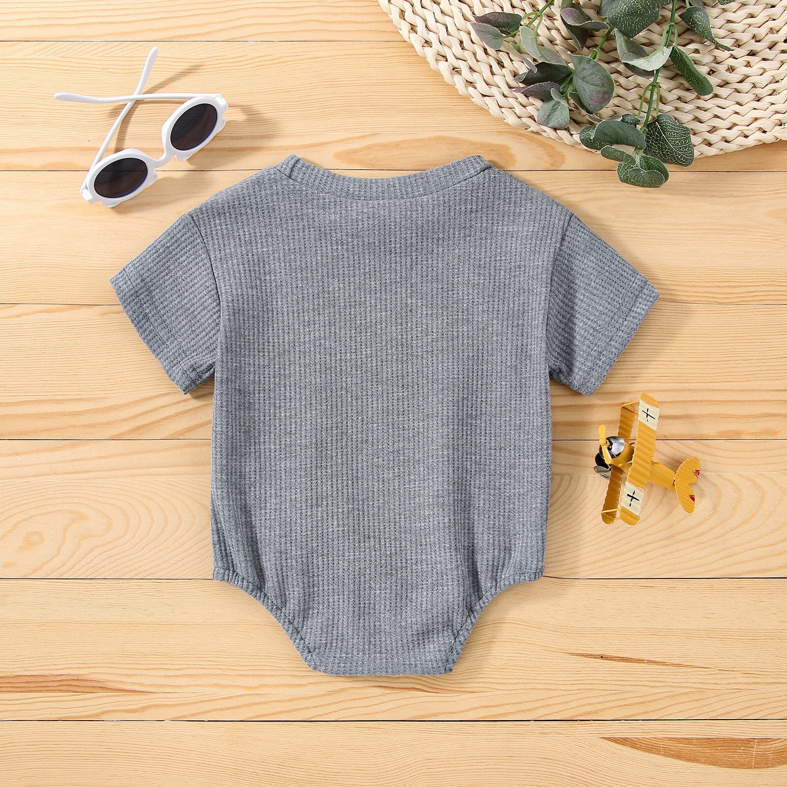 Casual Dinosaur Print Short Sleeve Romper for Baby Girls and Boys