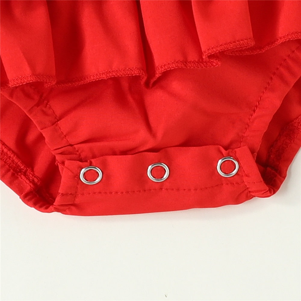 Color Love Print Newborn Girls Bodysuit - Summer Infant Outfits