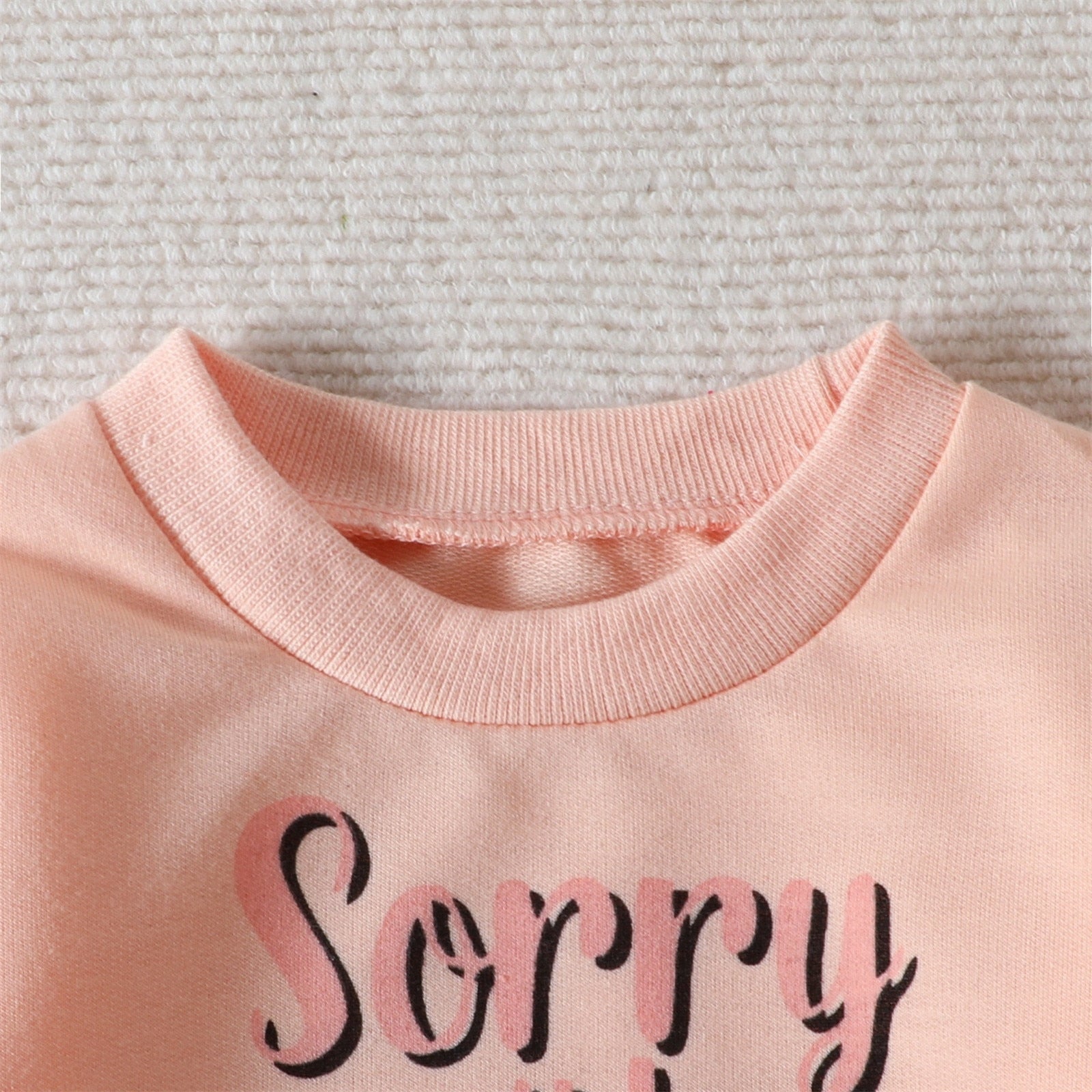 Valentine's Day Kids Girls 2pcs Clothes Sets Love Letter Long Sleeve Tops Bell Bottom Pants Sets Clothes Children Outfits