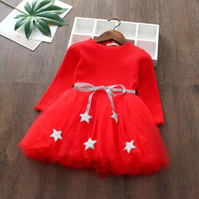 Toddler Girls Birthday Party Princess Mesh Evening Dress