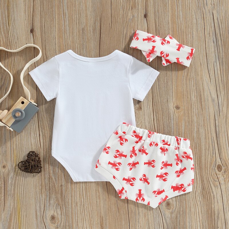 Summer Cartoon Print Baby Clothes Sets