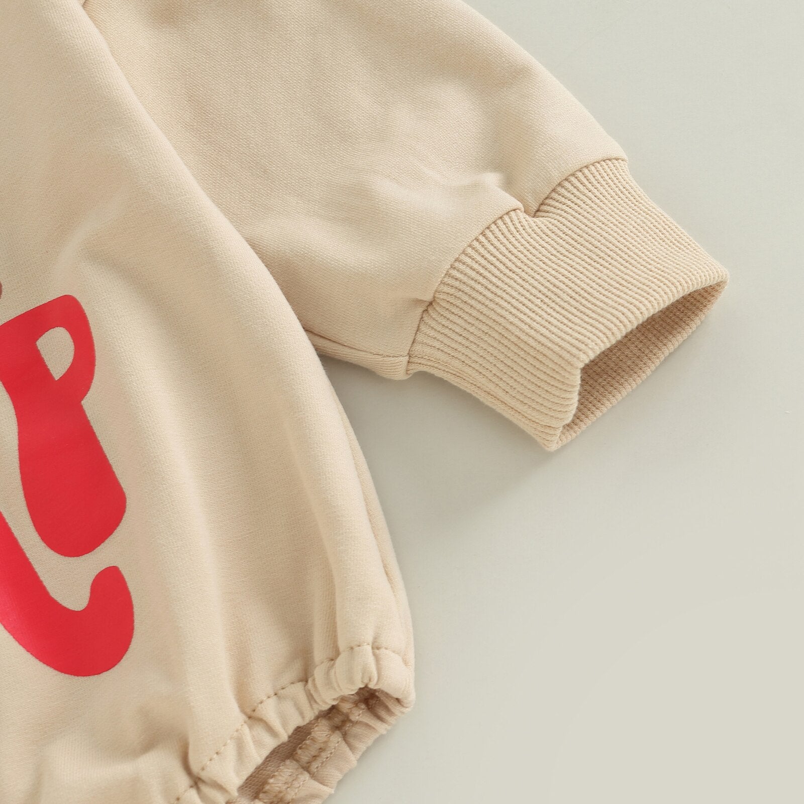 Adorable Christmas Newborn Baby Rompers with Letter Print and Loose Sweatshirts