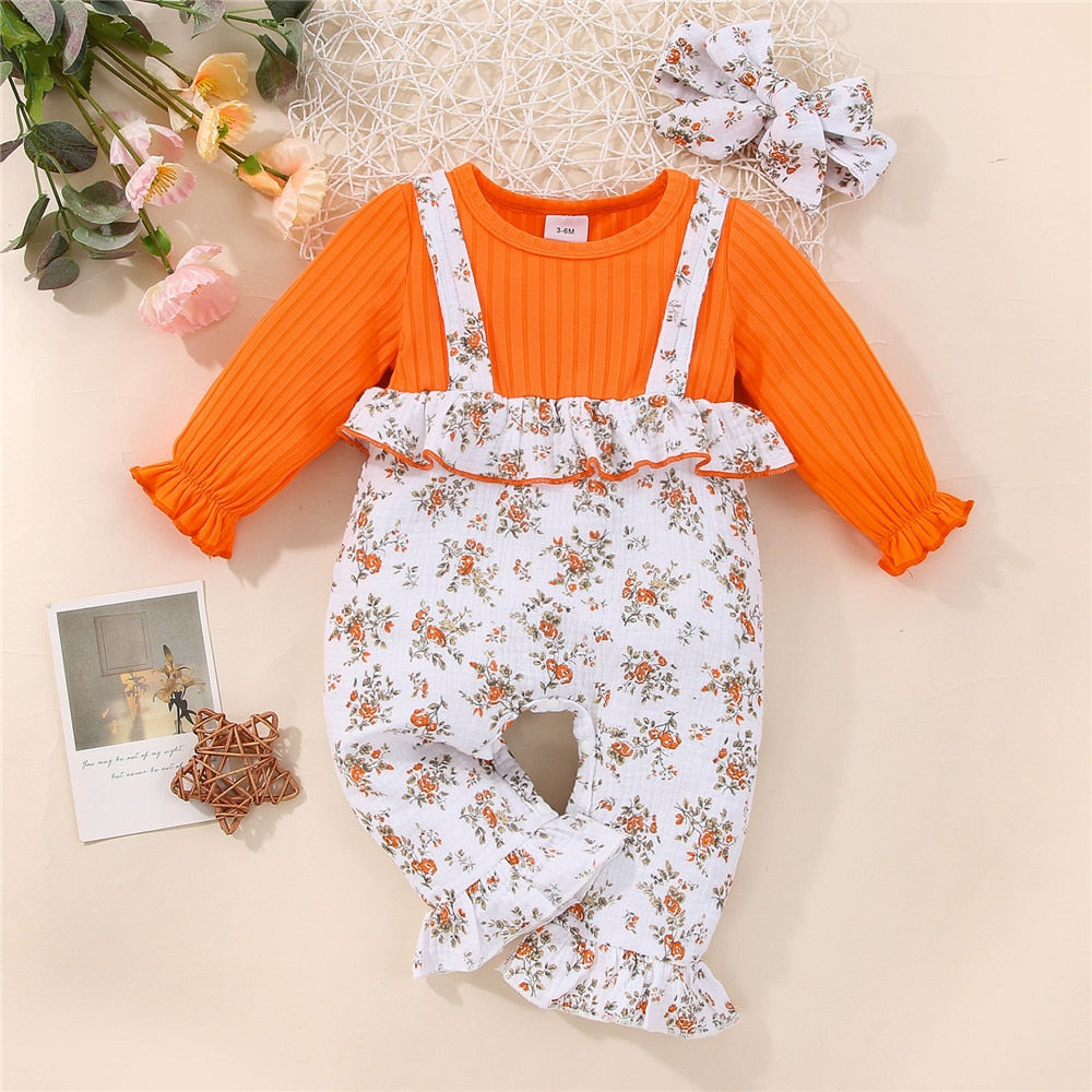 Adorable Baby Girl Valentine's Day Romper