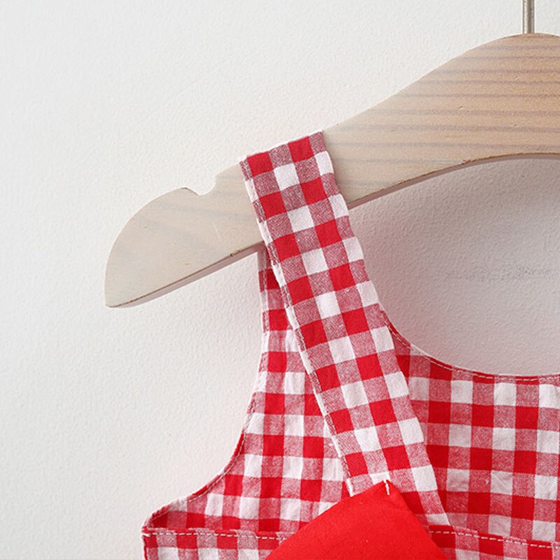 Sweet Plaid Summer Dresses for Baby Girls