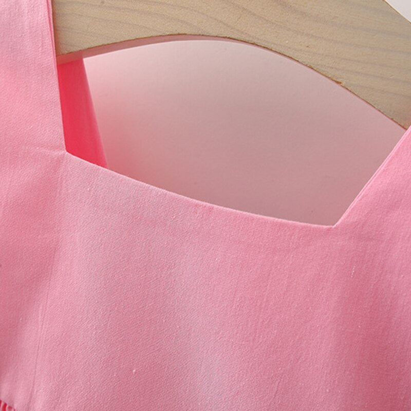 Adorable Summer Baby Girl Puff Sleeve Party Dress