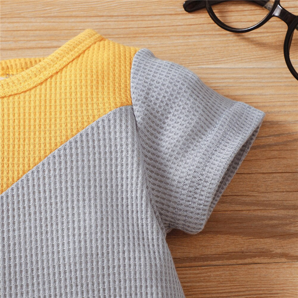 Premium Quality Patchwork Baby Rompers for Comfortable and Stylish Look